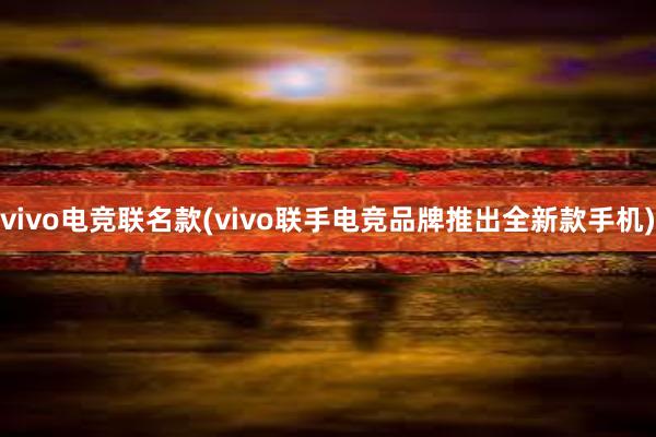 vivo电竞联名款(vivo联手电竞品牌推出全新款手机)