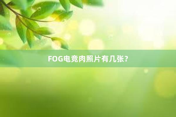 FOG电竞肉照片有几张？