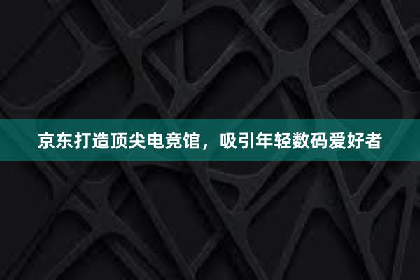 京东打造顶尖电竞馆，吸引年轻数码爱好者